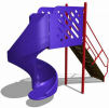 Freestanding spiral slide