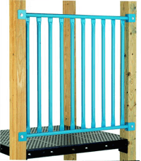 metal pipe wall for playground