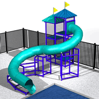 S Curve Water Slide