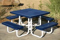 square picnic table