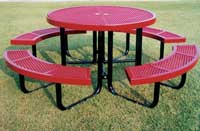 round picnic table